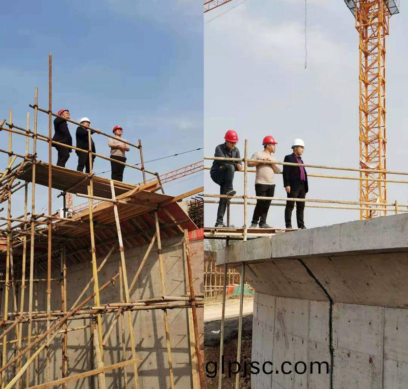 公司領導視詧永城市第七汚水處理(li)廠(chang)工程進度